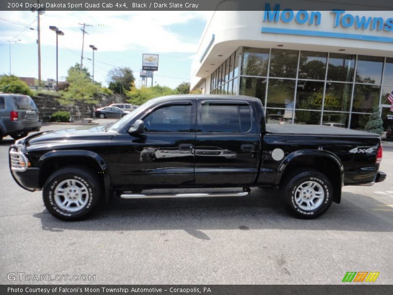 Black / Dark Slate Gray 2004 Dodge Dakota Sport Quad Cab 4x4