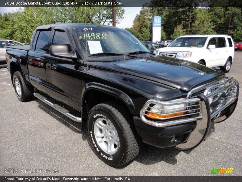 Black / Dark Slate Gray 2004 Dodge Dakota Sport Quad Cab 4x4