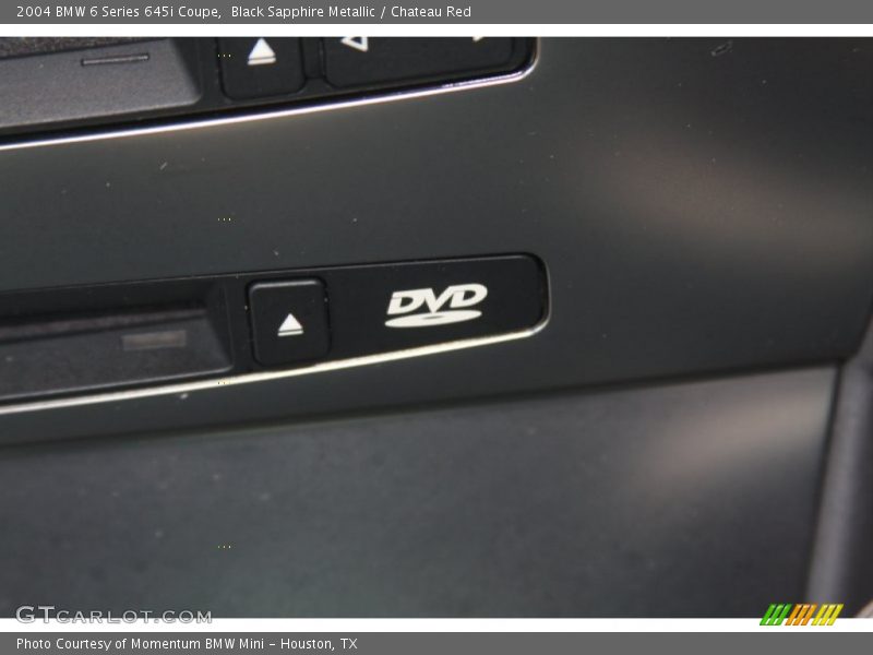 Black Sapphire Metallic / Chateau Red 2004 BMW 6 Series 645i Coupe