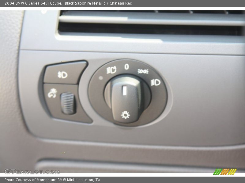 Controls of 2004 6 Series 645i Coupe
