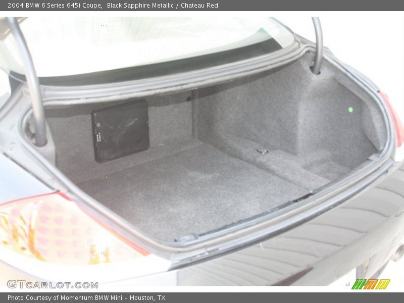  2004 6 Series 645i Coupe Trunk