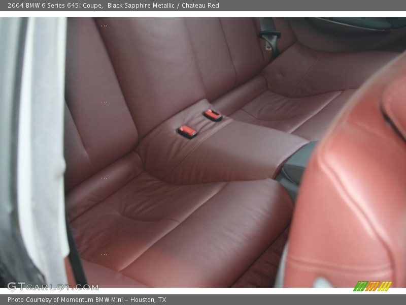 Black Sapphire Metallic / Chateau Red 2004 BMW 6 Series 645i Coupe