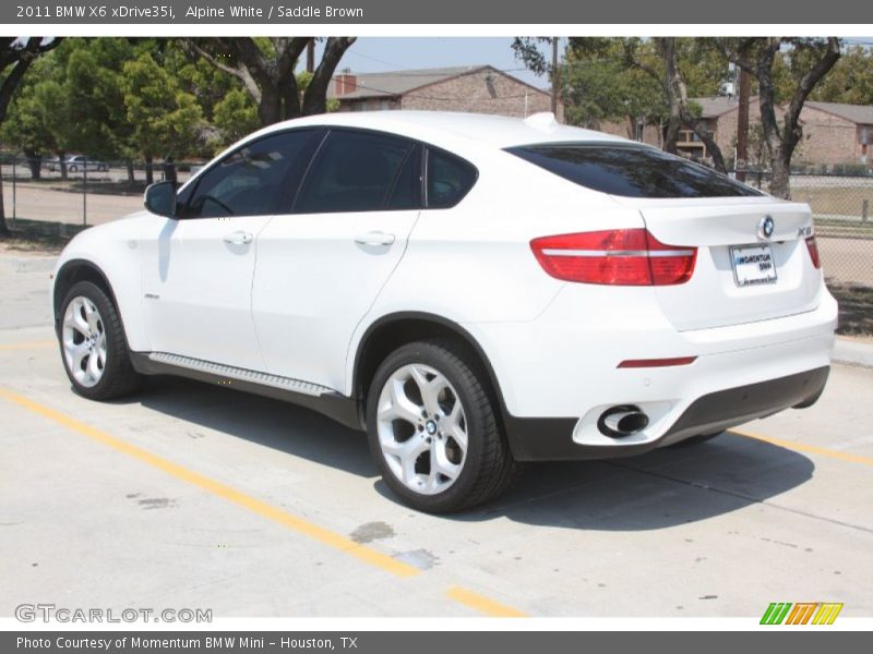 Alpine White / Saddle Brown 2011 BMW X6 xDrive35i