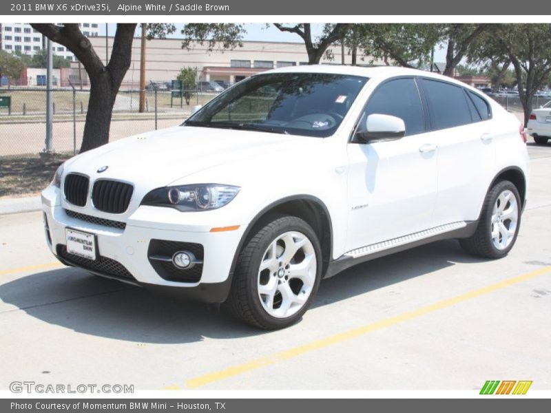 Alpine White / Saddle Brown 2011 BMW X6 xDrive35i