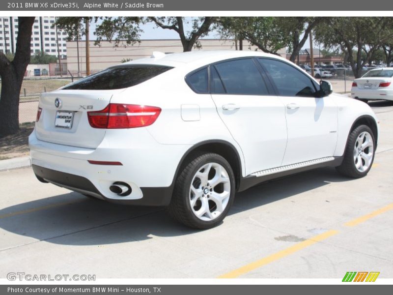Alpine White / Saddle Brown 2011 BMW X6 xDrive35i