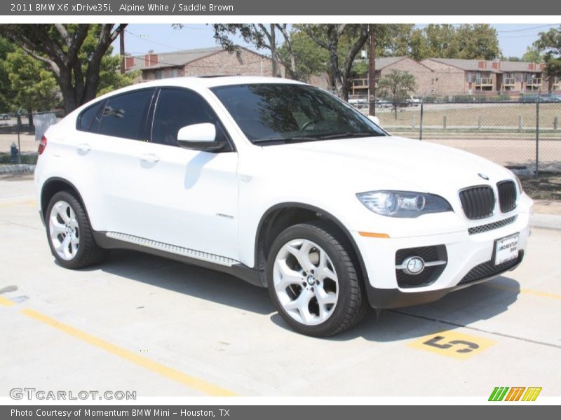 Alpine White / Saddle Brown 2011 BMW X6 xDrive35i