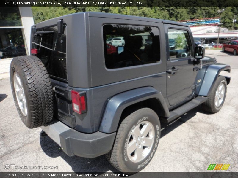Steel Blue Metallic / Dark Khaki/Medium Khaki 2008 Jeep Wrangler Sahara 4x4