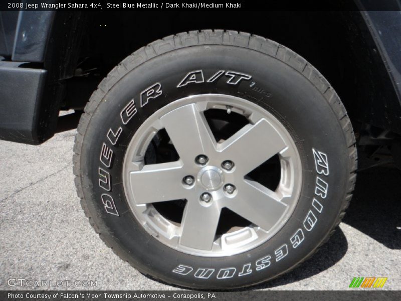Steel Blue Metallic / Dark Khaki/Medium Khaki 2008 Jeep Wrangler Sahara 4x4