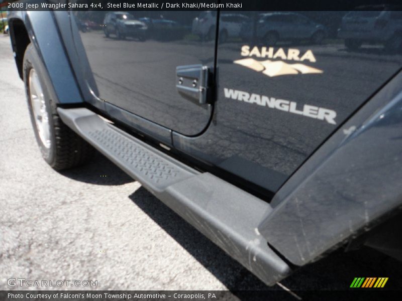 Steel Blue Metallic / Dark Khaki/Medium Khaki 2008 Jeep Wrangler Sahara 4x4