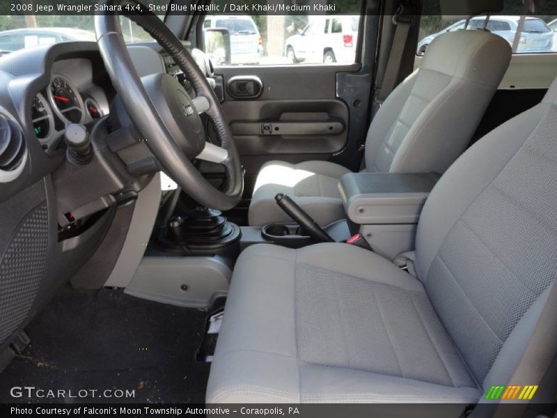 Steel Blue Metallic / Dark Khaki/Medium Khaki 2008 Jeep Wrangler Sahara 4x4
