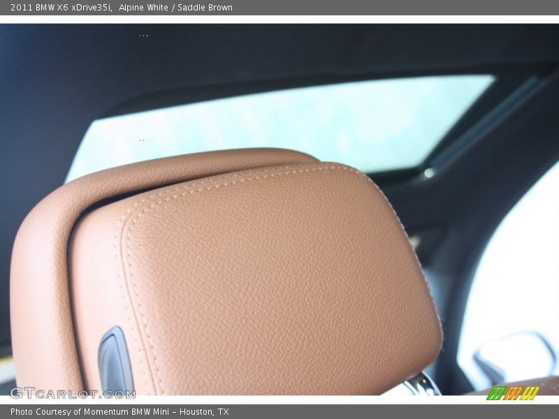 Alpine White / Saddle Brown 2011 BMW X6 xDrive35i
