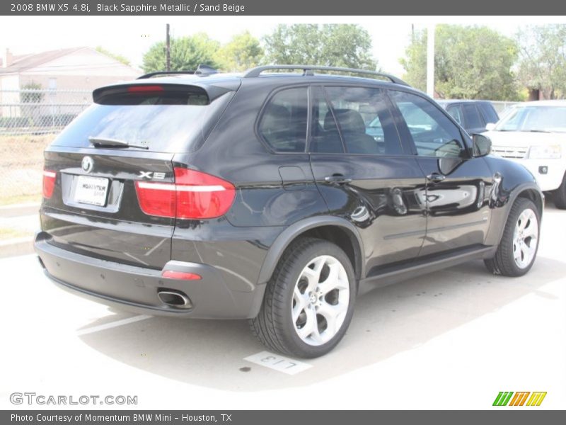 Black Sapphire Metallic / Sand Beige 2008 BMW X5 4.8i