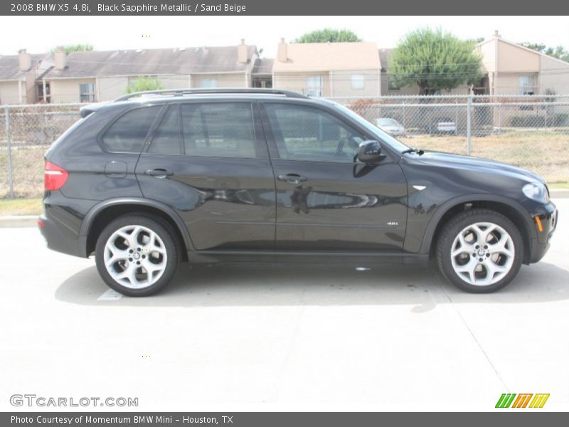 Black Sapphire Metallic / Sand Beige 2008 BMW X5 4.8i