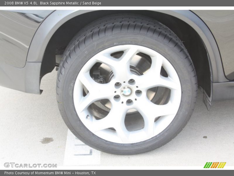 Black Sapphire Metallic / Sand Beige 2008 BMW X5 4.8i