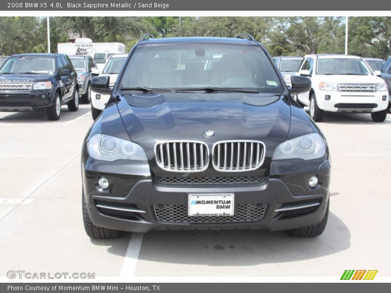Black Sapphire Metallic / Sand Beige 2008 BMW X5 4.8i