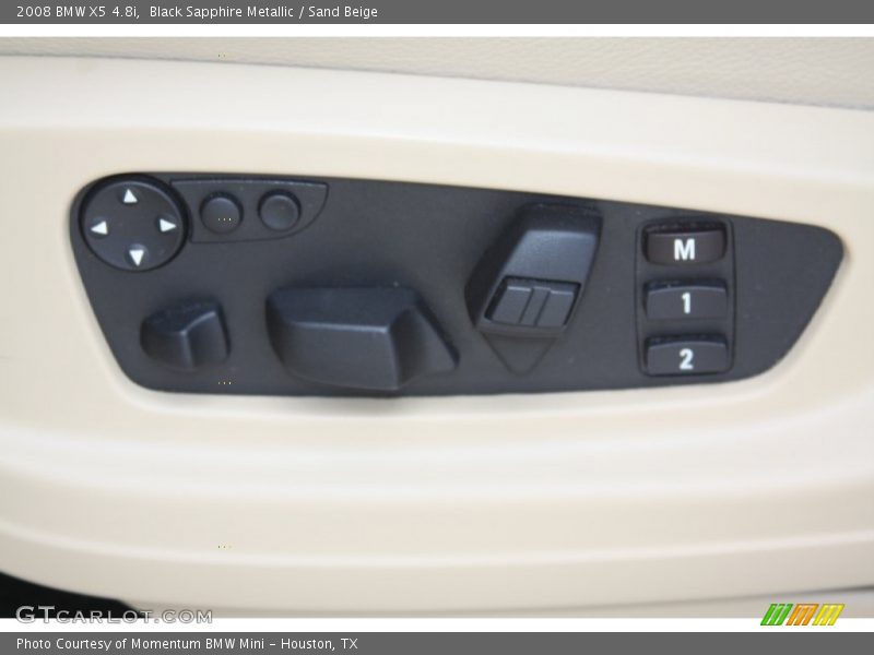 Black Sapphire Metallic / Sand Beige 2008 BMW X5 4.8i