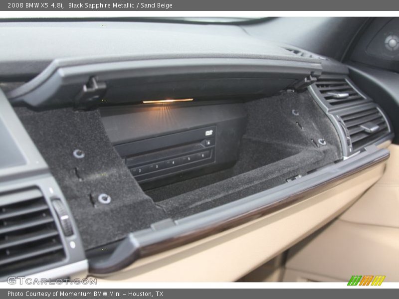 Black Sapphire Metallic / Sand Beige 2008 BMW X5 4.8i