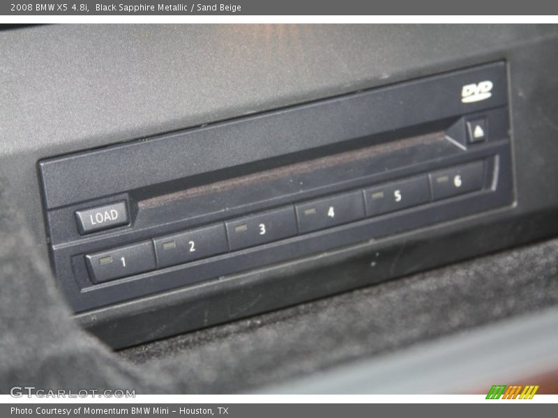 Black Sapphire Metallic / Sand Beige 2008 BMW X5 4.8i