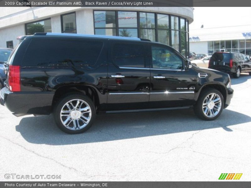 Black Raven / Cocoa/Very Light Linen 2009 Cadillac Escalade ESV Platinum AWD