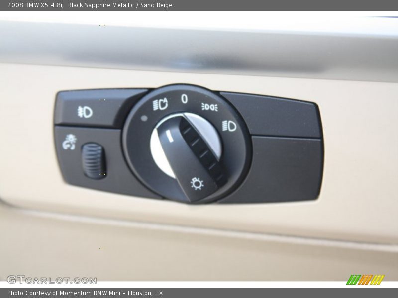 Black Sapphire Metallic / Sand Beige 2008 BMW X5 4.8i