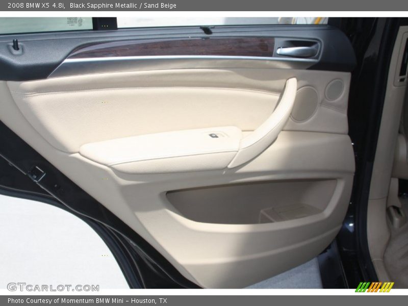 Black Sapphire Metallic / Sand Beige 2008 BMW X5 4.8i