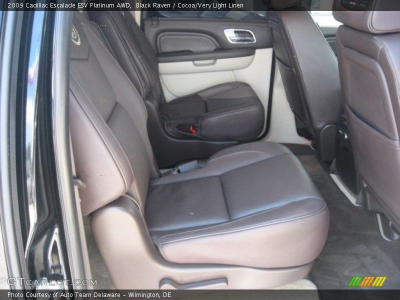  2009 Escalade ESV Platinum AWD Cocoa/Very Light Linen Interior