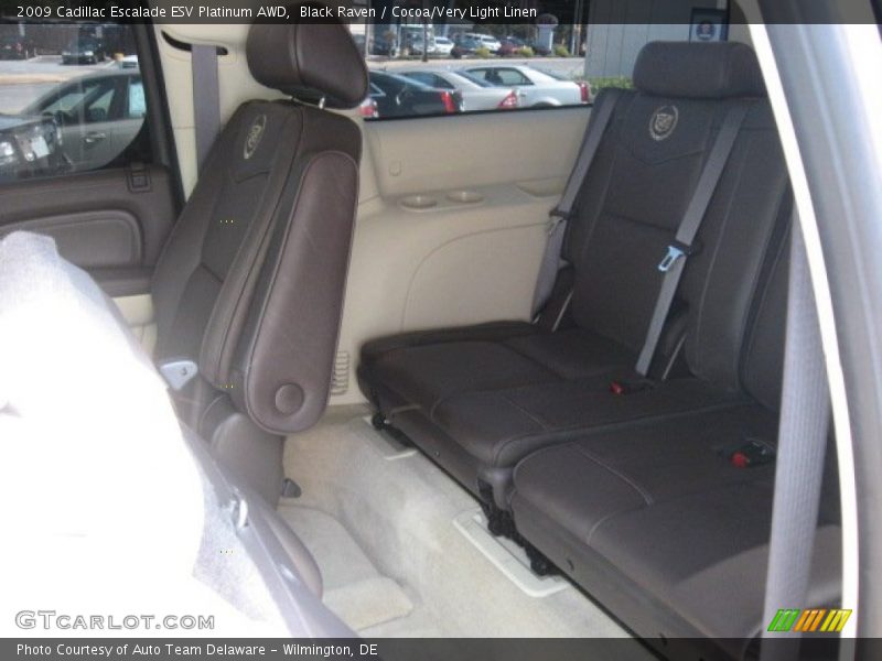 Black Raven / Cocoa/Very Light Linen 2009 Cadillac Escalade ESV Platinum AWD