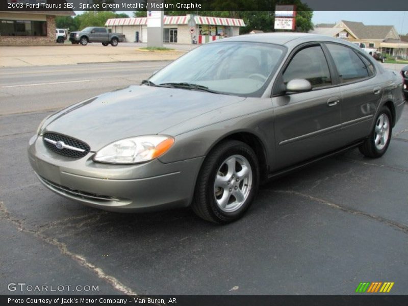 Spruce Green Metallic / Medium Graphite 2003 Ford Taurus SES