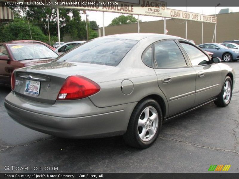 Spruce Green Metallic / Medium Graphite 2003 Ford Taurus SES