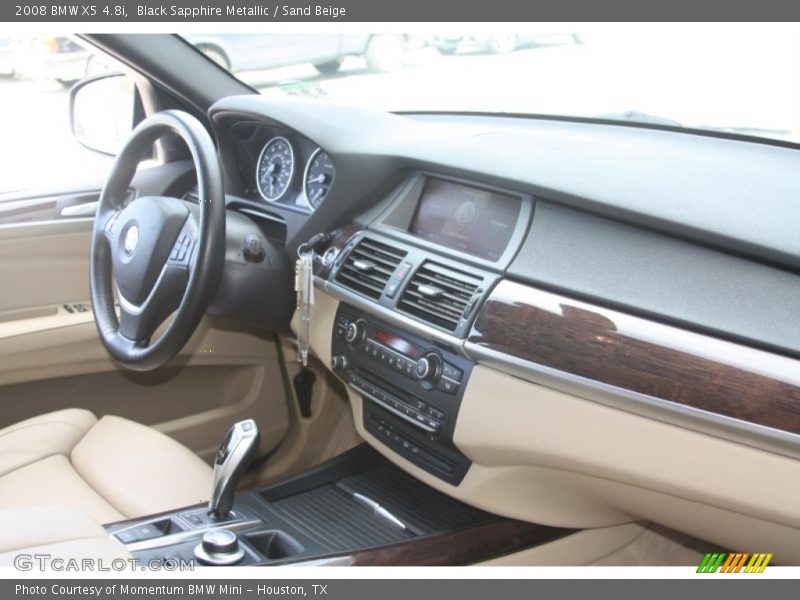 Black Sapphire Metallic / Sand Beige 2008 BMW X5 4.8i