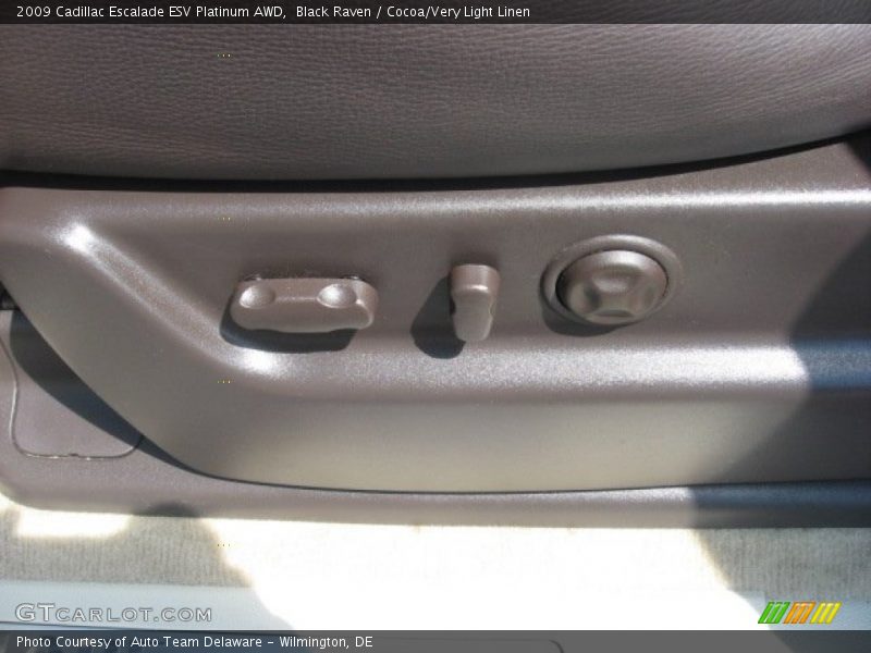 Black Raven / Cocoa/Very Light Linen 2009 Cadillac Escalade ESV Platinum AWD