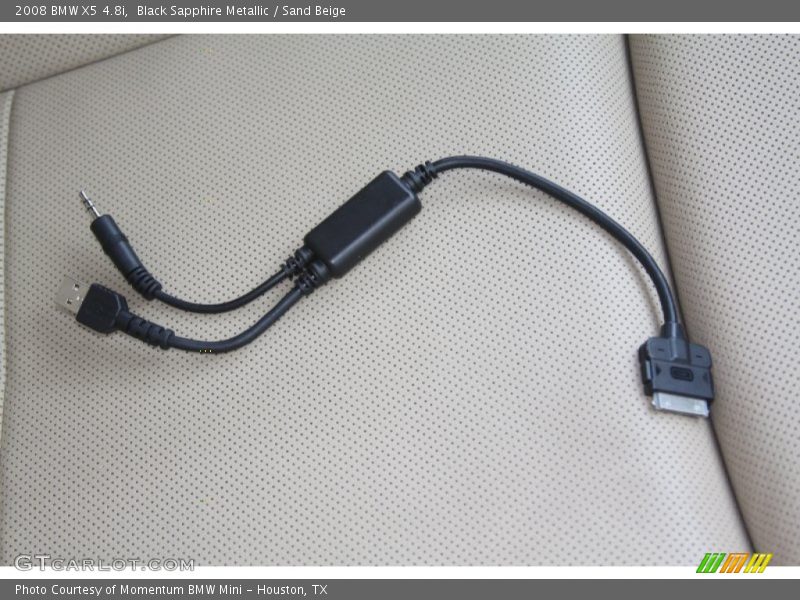 Black Sapphire Metallic / Sand Beige 2008 BMW X5 4.8i