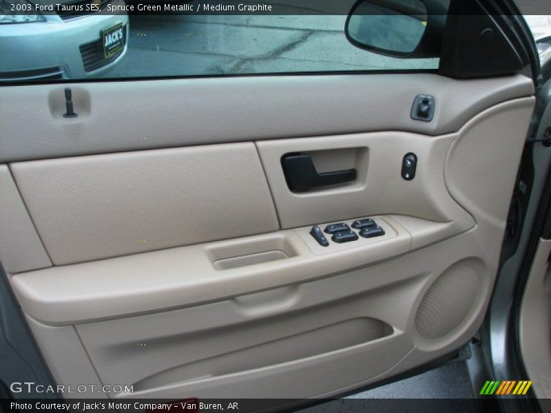 Spruce Green Metallic / Medium Graphite 2003 Ford Taurus SES