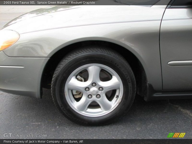 Spruce Green Metallic / Medium Graphite 2003 Ford Taurus SES