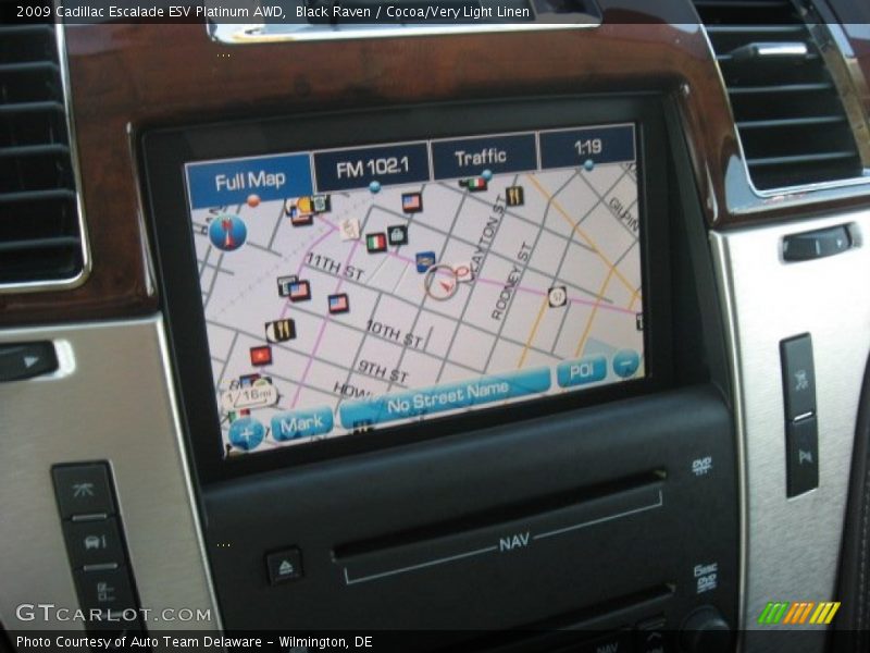 Navigation of 2009 Escalade ESV Platinum AWD