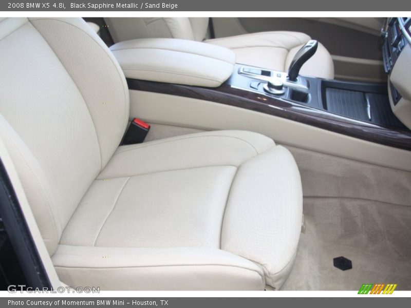 Black Sapphire Metallic / Sand Beige 2008 BMW X5 4.8i