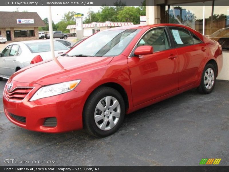 Barcelona Red Metallic / Ash 2011 Toyota Camry LE