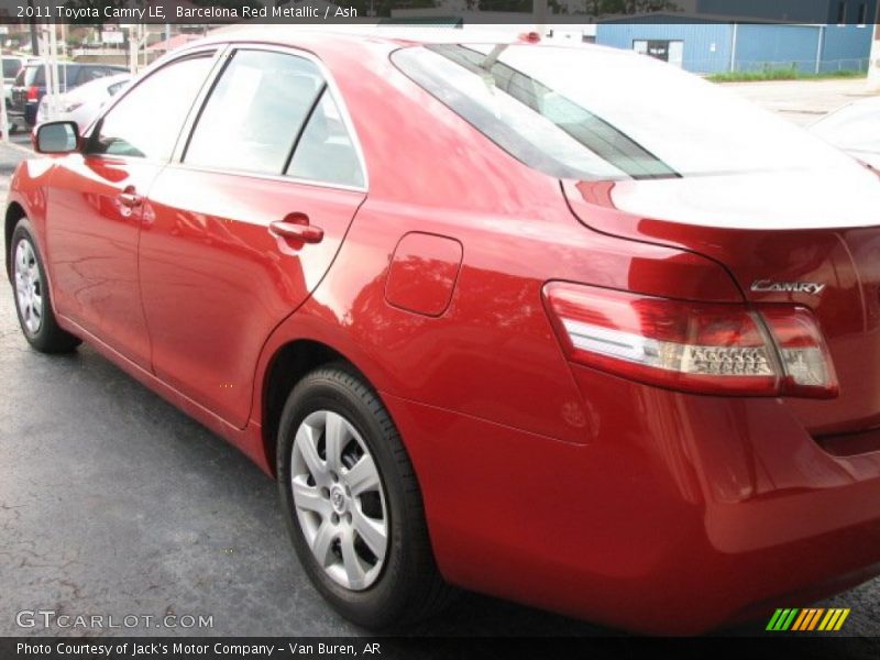 Barcelona Red Metallic / Ash 2011 Toyota Camry LE