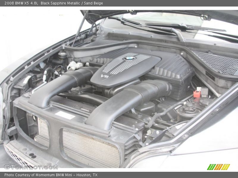 Black Sapphire Metallic / Sand Beige 2008 BMW X5 4.8i