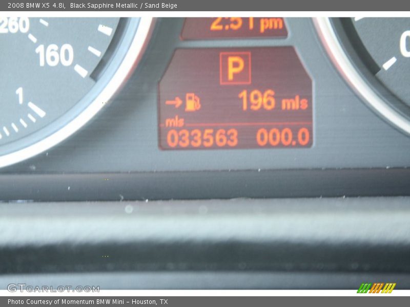 Black Sapphire Metallic / Sand Beige 2008 BMW X5 4.8i