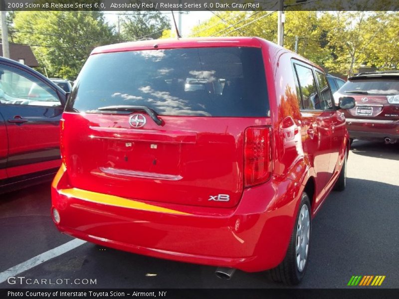 Absolutely Red / Release Series 6.0 Dark Gray/Red 2009 Scion xB Release Series 6.0