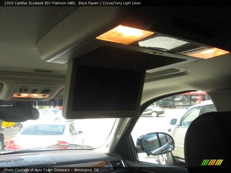 Black Raven / Cocoa/Very Light Linen 2009 Cadillac Escalade ESV Platinum AWD