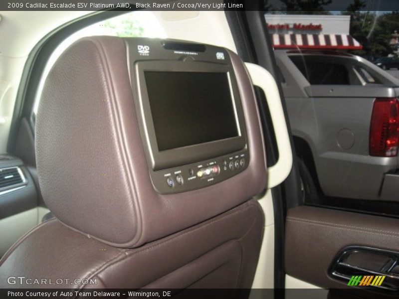 Black Raven / Cocoa/Very Light Linen 2009 Cadillac Escalade ESV Platinum AWD