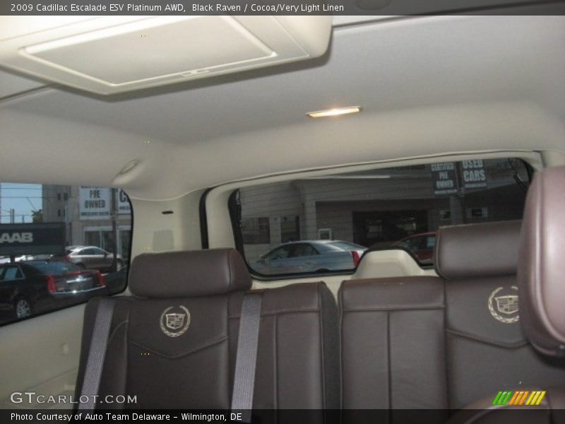 Black Raven / Cocoa/Very Light Linen 2009 Cadillac Escalade ESV Platinum AWD