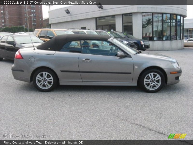 Steel Gray Metallic / Slate Gray 2006 Saab 9-3 2.0T Convertible