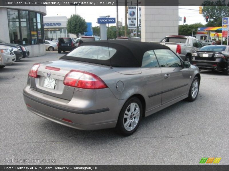 Steel Gray Metallic / Slate Gray 2006 Saab 9-3 2.0T Convertible