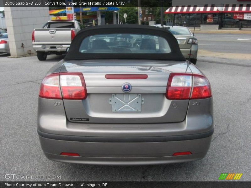 Steel Gray Metallic / Slate Gray 2006 Saab 9-3 2.0T Convertible