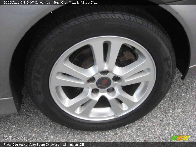 Steel Gray Metallic / Slate Gray 2006 Saab 9-3 2.0T Convertible