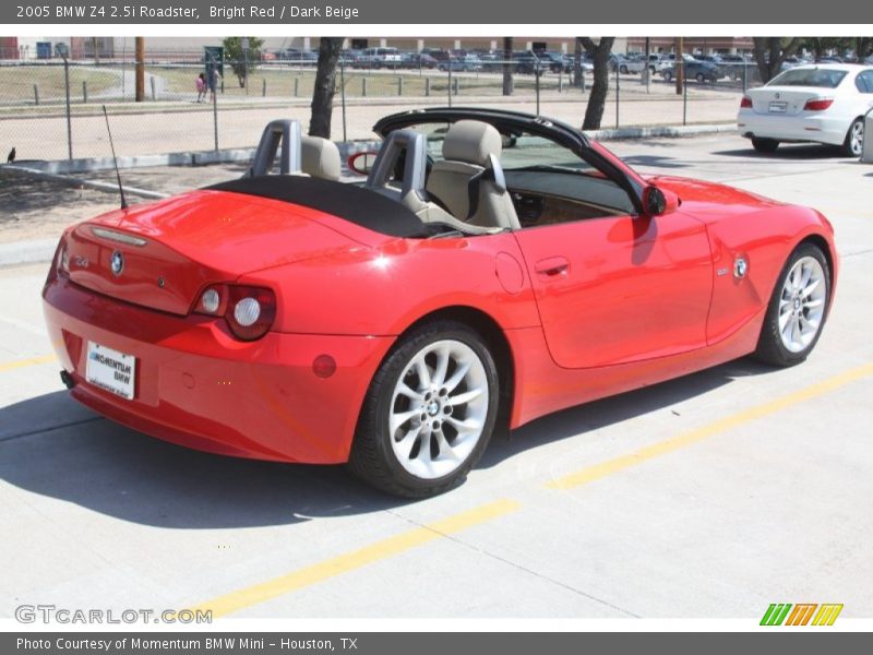 Bright Red / Dark Beige 2005 BMW Z4 2.5i Roadster