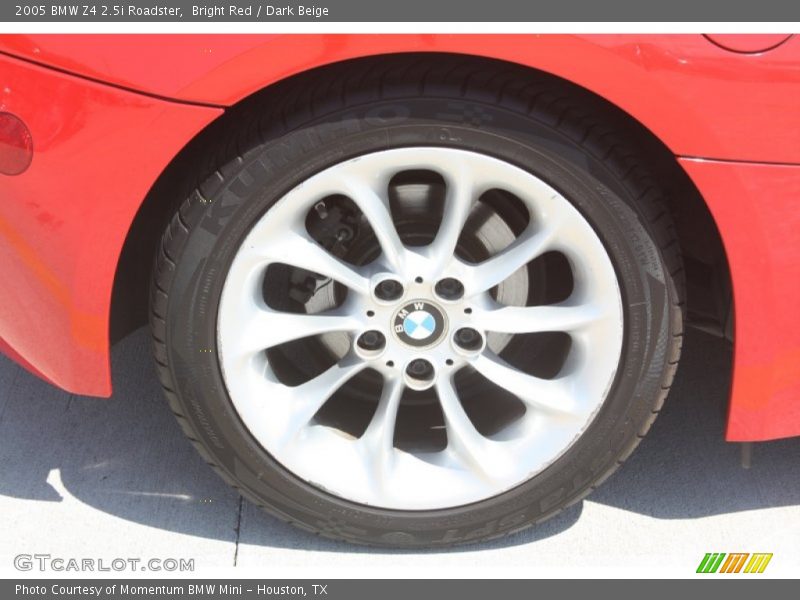 Bright Red / Dark Beige 2005 BMW Z4 2.5i Roadster